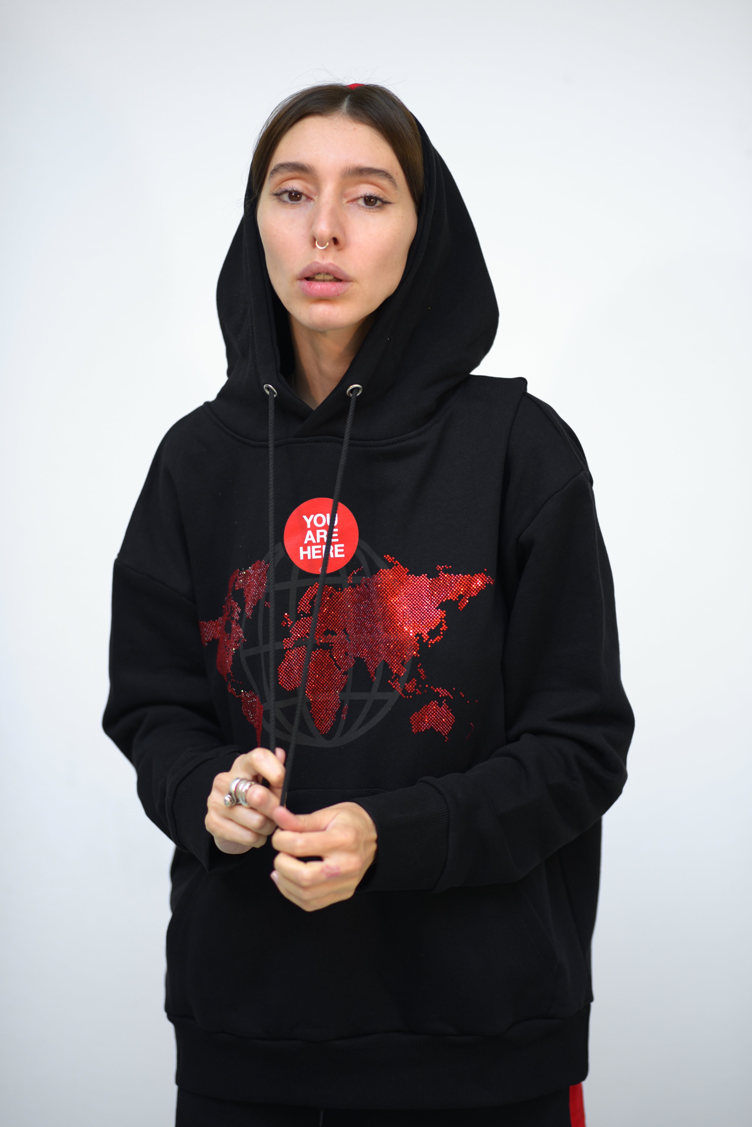 Black unisex "Word Edition" hoodie