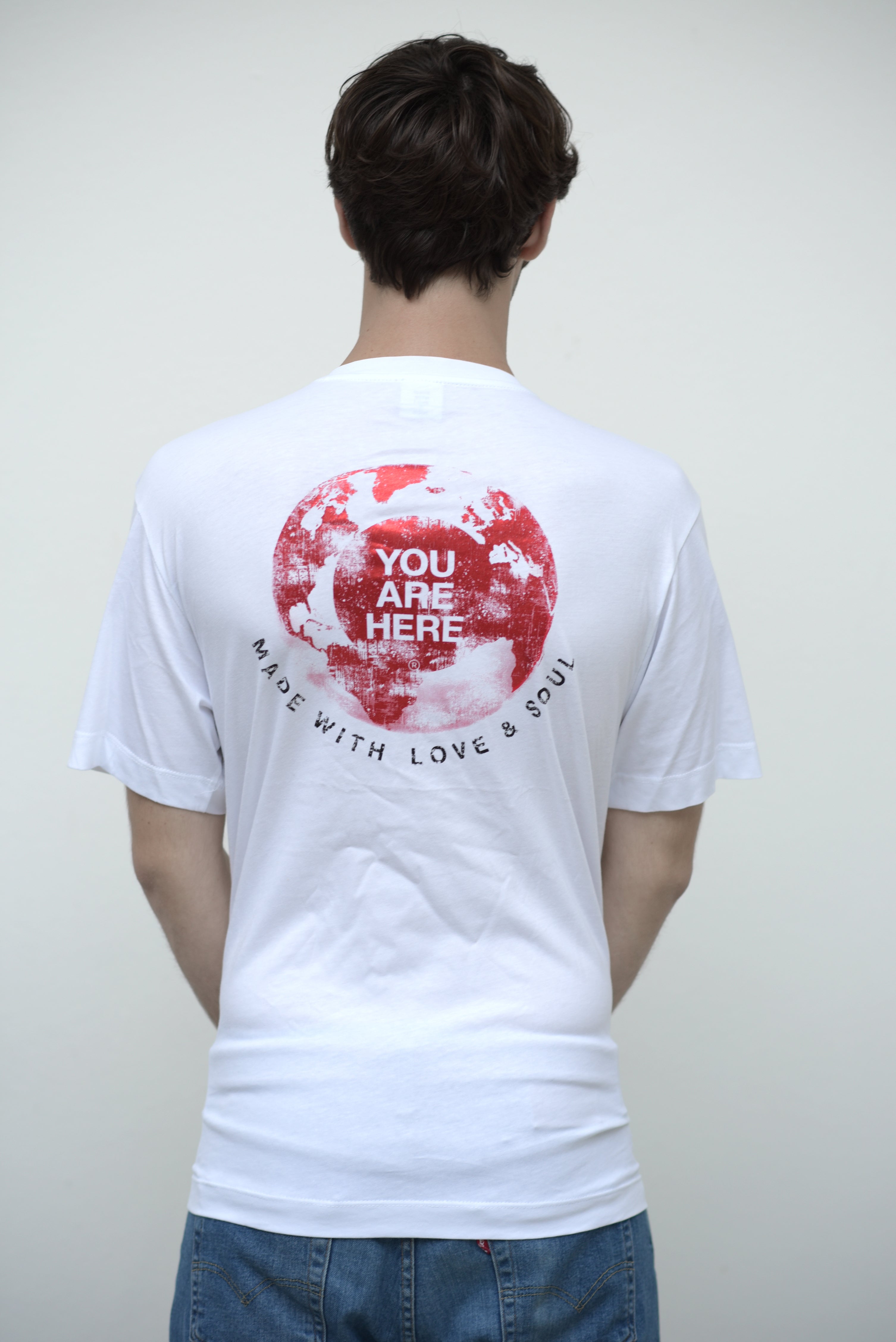 White unisex "World Edition" t-shirt